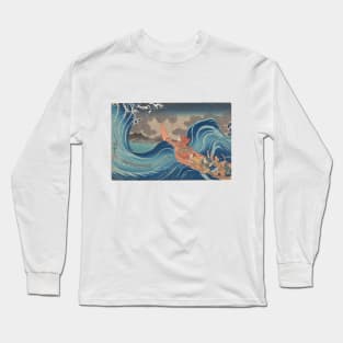 Japanese art great wave Long Sleeve T-Shirt